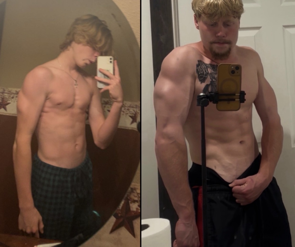 Kobe Hooker physique transformation before and after